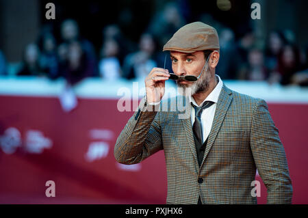 Rome, Italie, 22 octobre 2018. Acteur et modèle Raz Degan assiste au tapis rouge lors de la 13ème Festival du Film de Rome à l'Auditorium Parco della Musica, le 22 octobre 2018.. Photo par Giuseppe Maffia Crédit : Giuseppe Maffia/Alamy Live News Banque D'Images