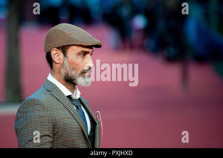 Rome, Italie, 22 octobre 2018. Acteur et modèle Raz Degan assiste au tapis rouge lors de la 13ème Festival du Film de Rome à l'Auditorium Parco della Musica, le 22 octobre 2018.. Photo par Giuseppe Maffia Crédit : Giuseppe Maffia/Alamy Live News Banque D'Images