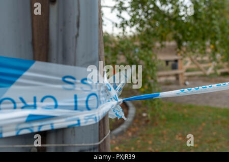 Brentwood Essex Essex 23 octobre 2018 les policiers enquêtent sur ce que l'appeler 'un tir ciblé' dans Warley, Brentwood, Essex Credit Ian Davidson/Alamy Live News Banque D'Images