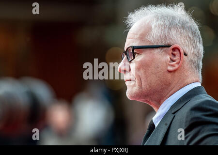 Rome, Italie. 23 Oct 2018. Thierry Frémaux s'occupe le tapis rouge lors de la 13ème Festival du Film de Rome à l'Auditorium Parco della Musica, le 23 octobre 2018. Credit : Giuseppe Maffia/Alamy Live News Banque D'Images