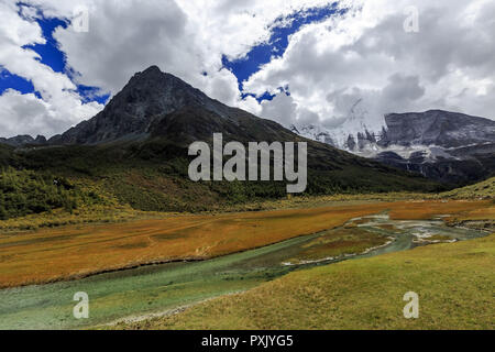 Le Sichuan, Shanghai, Chine. 23 Oct, 2018. Le Sichuan, Chine-Yading est un niveau national réserver dans Daocheng County, au sud-ouest d'ChinaÃ », de la province du Sichuan. Crédit : SIPA Asie/ZUMA/Alamy Fil Live News Banque D'Images