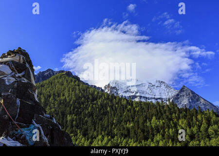 Le Sichuan, Shanghai, Chine. 23 Oct, 2018. Le Sichuan, Chine-Yading est un niveau national réserver dans Daocheng County, au sud-ouest d'ChinaÃ », de la province du Sichuan. Crédit : SIPA Asie/ZUMA/Alamy Fil Live News Banque D'Images