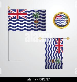 Territoire britannique de l'Océan Indien Illustration de Vecteur