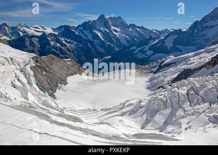 Le Glacier supérieur de Grindelwald Banque D'Images