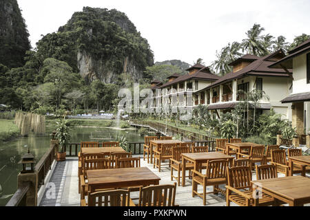 La Thaïlande, Provinz Krabi, Railay Princess Resort, Spa und Garten, Ferienanlage, Hotel, Asien, Suedostasien, Reiseziel, Ausflugsziel, Tourismus, Ruhig, Banque D'Images