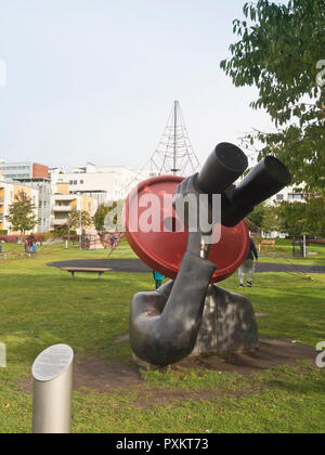 Løren, un quartier résidentiel moderne à Oslo en Norvège, avec le parc de sculptures de Peer Gynt dans le centre, le bouton maker Banque D'Images