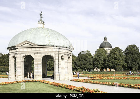 Architektur, Bauwerk, Bauwerke, Dianatempel, Gebaeude, Geschichte, Hofgarten, Landeshauptstadt, Oberbayern, Parc, Parkanlage, Parkanlagen, Reisen, Seh Banque D'Images