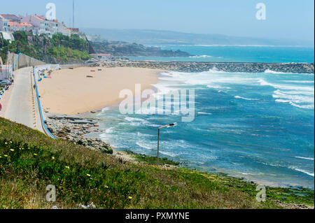 Praia do Norte, North Beach, Ericeira, Côte de Lisbonne, Portugal Banque D'Images