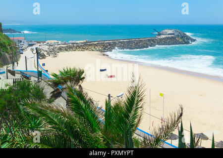 Praia do Norte, North Beach, Ericeira, Côte de Lisbonne, Portugal Banque D'Images