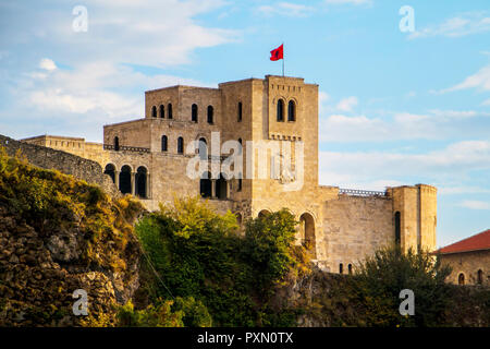 Château Saranda, Albanie, Saranda, Albanie, Musée de Skanderbeg, Europe Banque D'Images