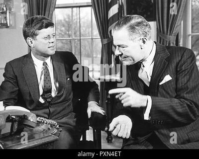 John Fitzgerald Kennedy, Henry Cabot Lodge Banque D'Images