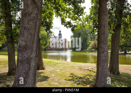 Château de Darfeld, château à douves, Rosendahl, Münsterland, Nordrhein-Westfalen, Germany, Europe Banque D'Images