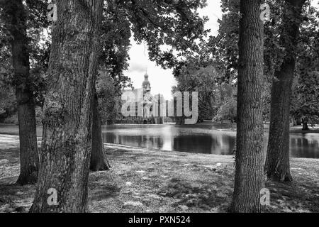 Château de Darfeld, château à douves, Rosendahl, Münsterland, Nordrhein-Westfalen, Germany, Europe Banque D'Images