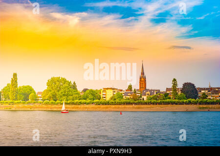 La ville de Bonn et Rhin, Allemagne Banque D'Images