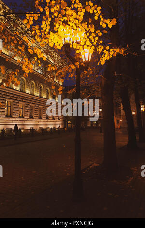 Bâtiment du Parlement européen à Riga en automne Banque D'Images