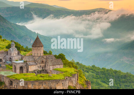 L'Arménie, Tatev, Monastère de Tatev, 9e siècle, high angle view Banque D'Images