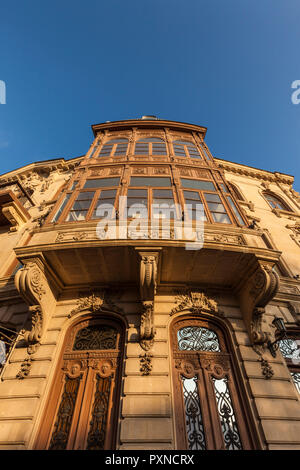 L'Azerbaïdjan, Bakou, vieille ville, l'architecture traditionnelle Banque D'Images