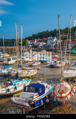 Royaume-uni, Iles Anglo-Normandes, Jersey, St Aubin, St Aubin Harbour Banque D'Images