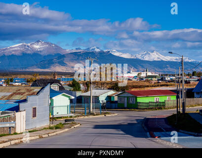 Puerto Natales, Ultima Esperanza Province, en Patagonie, au Chili Banque D'Images