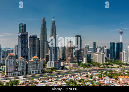 City skyline, Kuala Lumpur, Malaisie Banque D'Images