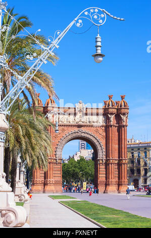 Arc de Triomf, Barcelone, Catalogne, Espagne Banque D'Images