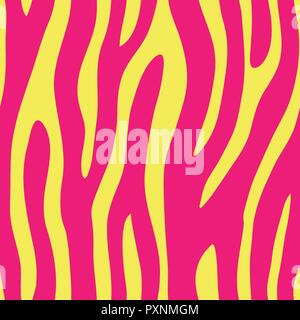 Abstract colorful imprimé animal. Modèle vectoriel continu avec Zebra, tiger stripes. Répéter la fourrure Textile arrière-plan. Illustration de Vecteur