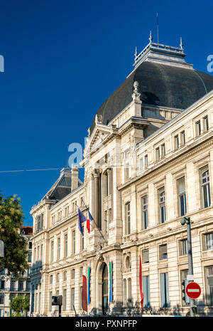 Dans le bâtiment de l'Université de Lyon, France Banque D'Images