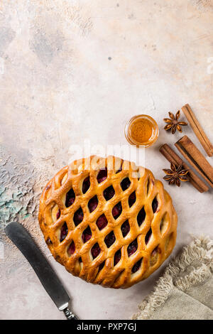 Tarte aux petits fruits délicieux Banque D'Images