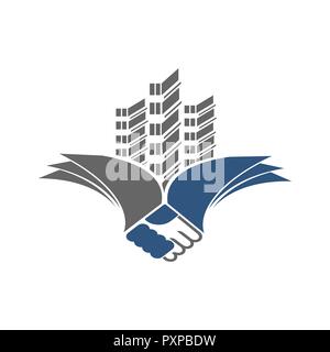 Logo design construction. Real estate company logo design, logo design construction abstraite. Logo design construction Illustration de Vecteur