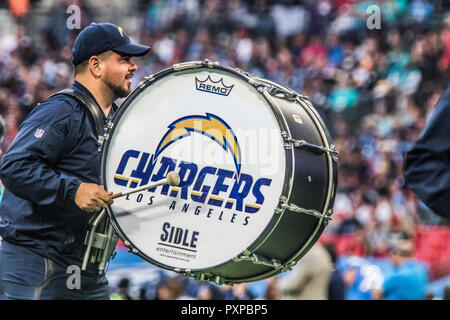 21 octobre 2018 LONDRES, ANGLETERRE - 21 OCTOBRE : NFL International Series - Titans - Chargeurs à Glamourstock Crédit Banque D'Images