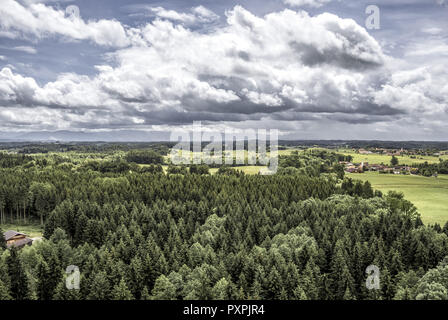 Préalpes, Paysage, Upper Bavaria, Germany, Europe Banque D'Images