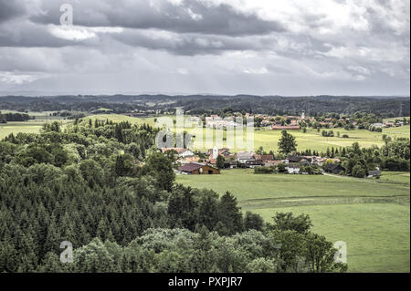 Préalpes, Paysage, Upper Bavaria, Germany, Europe Banque D'Images