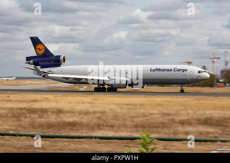 D-ALCN, McDonnell Douglas MD-11(F) der Lufthansa Cargo Am Flughafen Frankfurt am Main (FRA), 23.09.2018 Banque D'Images