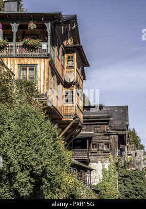 Hallstatt Hallstättersee me voir, Oberösterreich, Autriche, Europa Banque D'Images