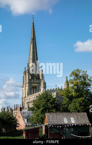 St Marie la Vierge église paroissiale, Saffron Walden, marché de la ville historique de Uttlesford, Essex, UK Banque D'Images