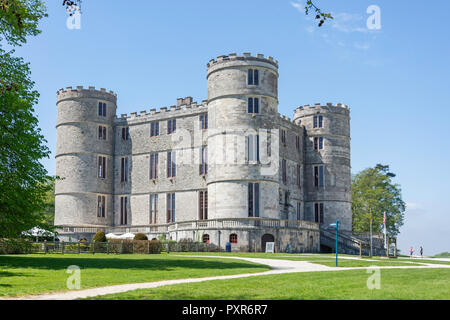 17ème siècle château de Lulworth et Park, East, Lulworth Dorset, Angleterre, Royaume-Uni Banque D'Images