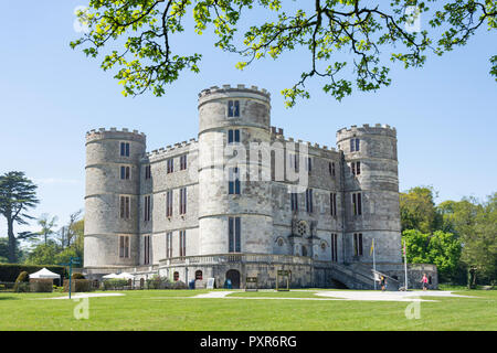 17ème siècle château de Lulworth et Park, East, Lulworth Dorset, Angleterre, Royaume-Uni Banque D'Images