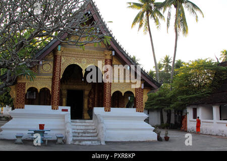 Wat Sibounheuang à Luang Prabang, Laos Banque D'Images