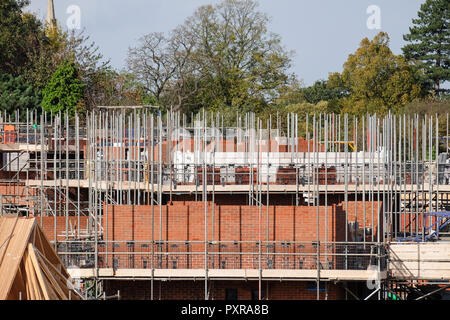 Nouvelles maisons en construction à Loughborough Banque D'Images