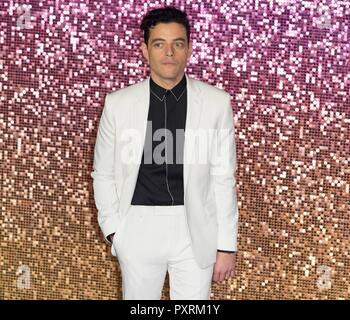 Rami Malek assiste à Bohemian Rhapsody - Première mondiale. Londres, Royaume-Uni. 23/10/2018 | Le monde d'utilisation Banque D'Images