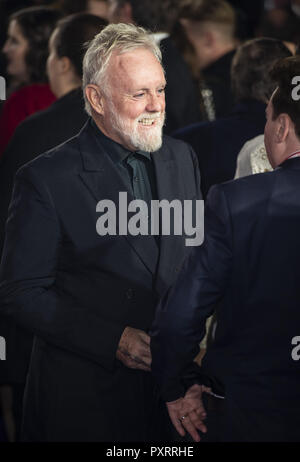 Londres, Royaume-Uni. 23 Oct, 2018. Roger Taylor assiste à la première mondiale de 'Bohemian Rhapsody' à Wembley Arena d'ESS. Crédit : Gary Mitchell/SOPA Images/ZUMA/Alamy Fil Live News Banque D'Images