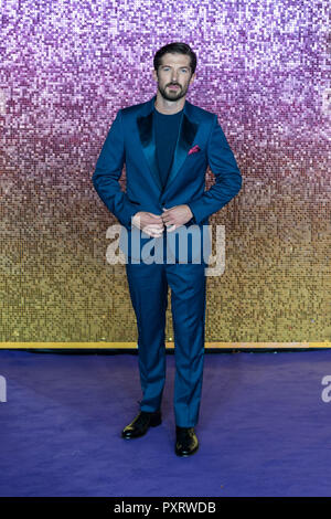 Londres, Royaume-Uni. 23 octobre 2018. Gwilym Lee assiste à la première mondiale de 'Bohemian Rhapsody' à la Wembley Arena SSE à Londres. Credit : Wiktor Szymanowicz/Alamy Live News Banque D'Images