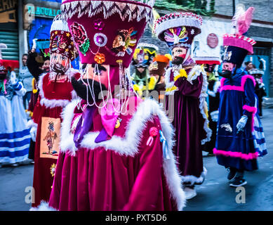 21 Oct 2018, Mexico, Mexique - célébration de la rue pour Dias de los Muertos Banque D'Images