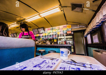 Blue Benn Diner   Bennington, Vermont, Etats-Unis Banque D'Images