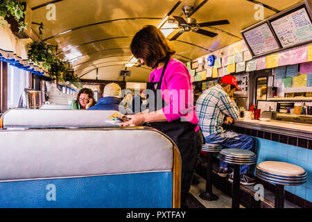 Blue Benn Diner   Bennington, Vermont, Etats-Unis Banque D'Images