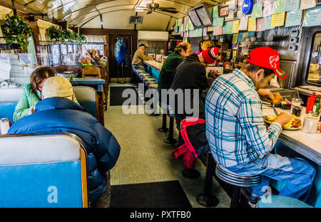 Blue Benn Diner   Bennington, Vermont, Etats-Unis Banque D'Images