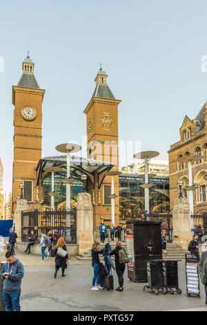 Octobre 2018 à Londres. Une vue de la gare de Liverpool Street à Londres Banque D'Images