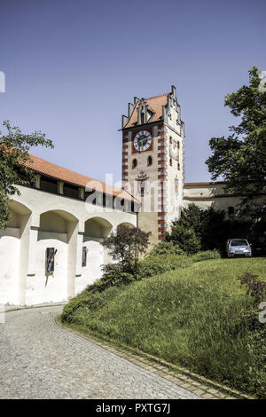 Dans Füssen Hohes Schloss am Lech, Allgäu, Bayern, Deutschland, Hohes Schloss Palais élevé Fussen Bavière Bayern Allemagne, allgaeu, vieille ville, l'architecture Banque D'Images