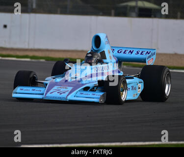 Judy Lyons, Gurney Eagle FA74, Derek Bell trophée, la Formule Atlantique, Formule 2, Formule 5000, HSCC Silverstone, finale, Silverstone, octobre 2018, voitures Banque D'Images