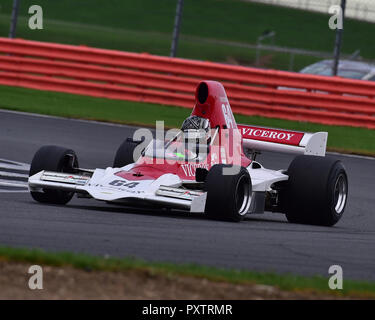 Michael Lyons, Lola T400, Derek Bell trophée, la Formule Atlantique, Formule 2, Formule 5000, HSCC Silverstone, finale, Silverstone, octobre 2018, voitures, Cla Banque D'Images